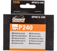 Губка шлифовальная 100х70х25мм Р240 Gepard