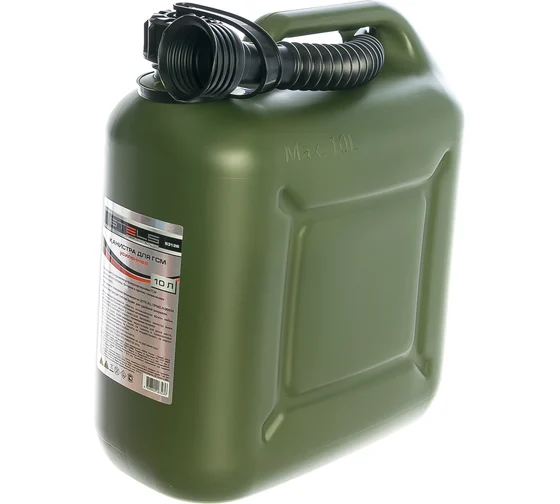 Канистра для ГСМ 10л пластик усил. Stels