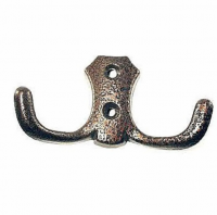 Крючок металл 2 рожковый №21 медь Металлист