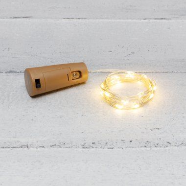 Гирлянда Роса  2м прозрачный ПВХ/теплый свет с пробкой IP20 Neon-Light
