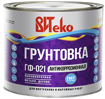 Грунт ГФ-021 красно-коричневый 1,8кг Витеко