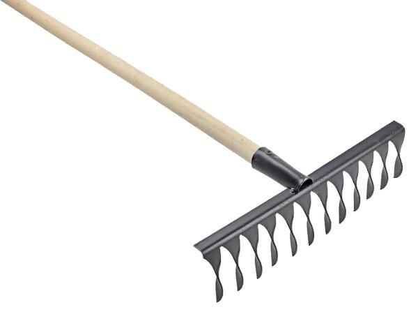 Грабли 12з сварные витые с черенком ГВ-12