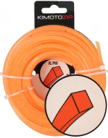 Леска для триммера 2,7 х 15м квадрат крученый алюмин армиров крошка AL pro