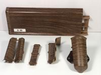 Плинтус Deconika 70 291 угол наружный орех