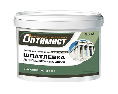 Шпатлевка латексная  1,5кг для подвижных швов S603 Оптимист