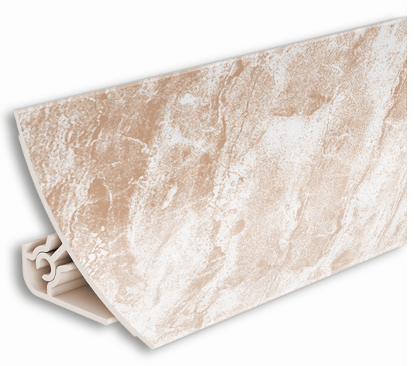 Плинтус для столешницы 3,0м мрамор светло-бежевый Идеал