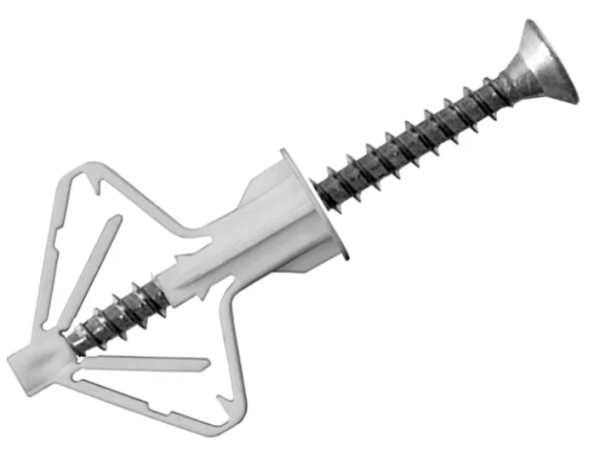 Дюбель Бабочка 10х 50мм с шурупом 10шт