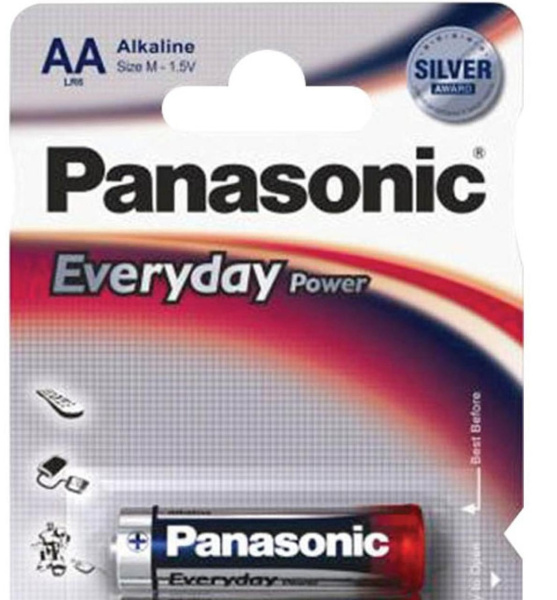 Батарейка АА LR6 щелочная Everyday Power Panasonic