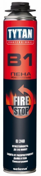 Пена монтажная проф. 42л летняя пожаростойкая 750мл Professional B1 Tytan(12)@---