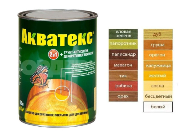 Пропитка Рогнеда Акватекс по дереву палисандр 2,7л