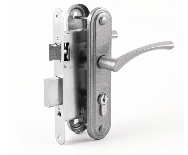 Замок врезной 13см с руч. бриллиант язычок 3В7 Омега