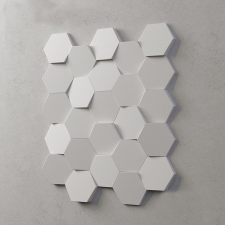 Панель 3D из гипса 240х210 мм шестигранник макси