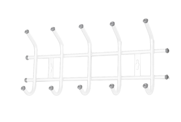 Вешалка настенная 5 крючков ВН5/Б белый Nika