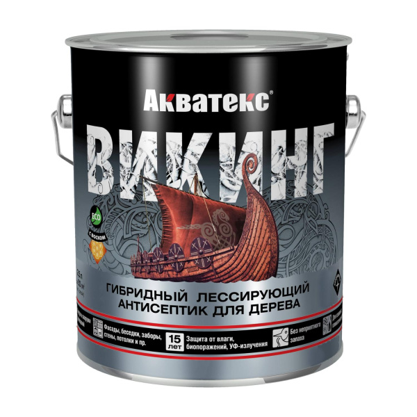 Пропитка Рогнеда Акватекс-Викинг по дереву палисандр 0,75л---