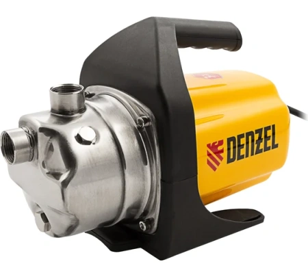 Насос поверхностный 1000Вт 60л.мин/Н-44м/глубина 8м нерж. GP1000X Denzel(6)