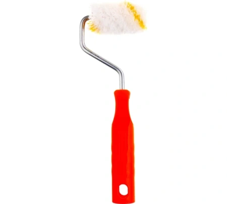 Валик эмаль алкид  60х15х12х6мм 800г/м2 полиамид желтая полоса Decor(40)*