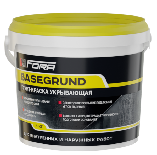 Грунт-краска  5кг Basegrund Fora