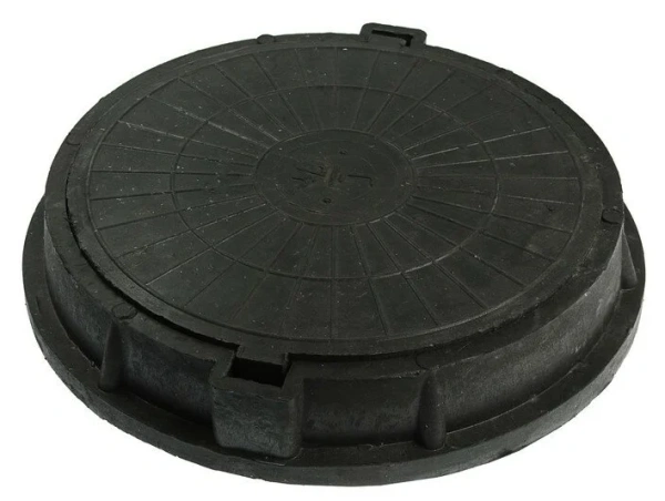 Люк полимер  760х110мм легкий круглый черный 5тонн
