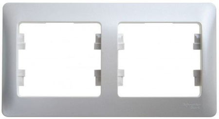 Рамка 2-местная перламутр  Glossa-----