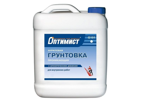 Грунтовка универсальная интерьерная 10л G101 Оптимист