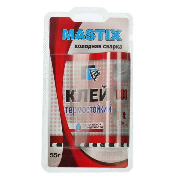 Клей холодная сварка  55г термостойкая Mastix